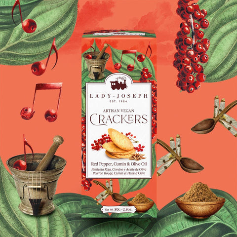 Cracker con pepe rosa, cumino e olio d'oliva - Caseificio Lavialattea