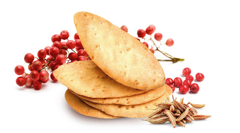 Cracker con pepe rosa, cumino e olio d'oliva - Caseificio Lavialattea